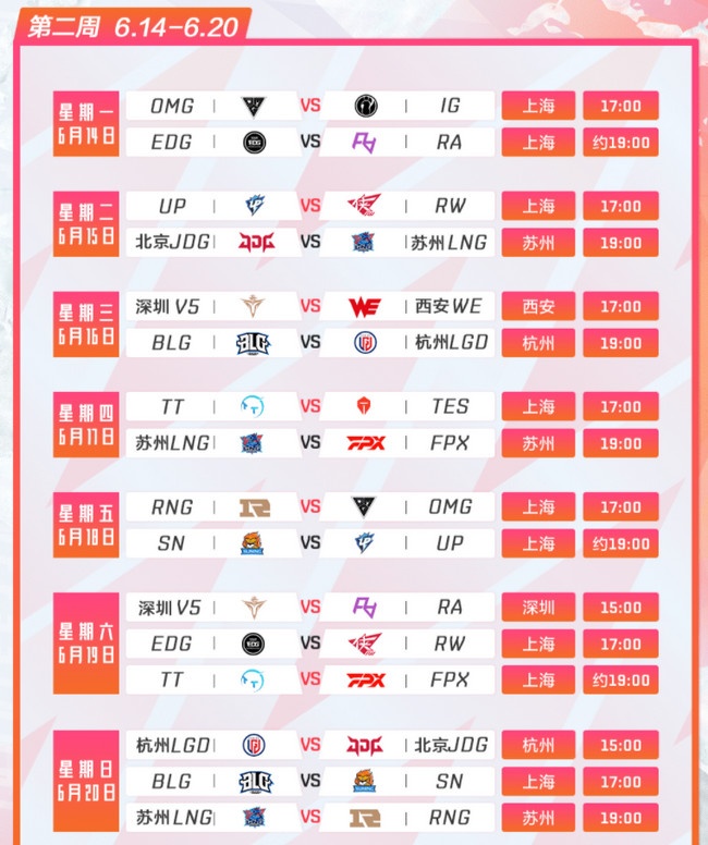 2021LPL夏季赛常规赛赛程 比赛时间 2021LPL夏季赛常规赛赛程 比赛时间