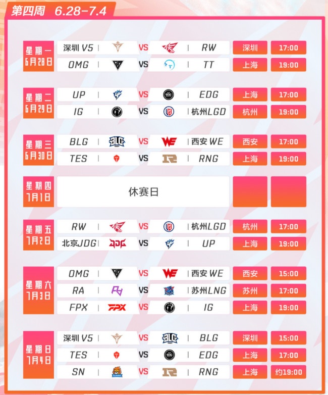 2021LPL夏季赛常规赛赛程 比赛时间 2021LPL夏季赛常规赛赛程 比赛时间