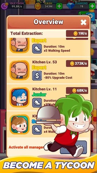 空闲餐厅帝国大亨Idle Restaurant2
