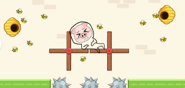 疯狂猪猪画线救援(Crazy Piggy)0